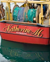 fishing boat, barbican, plymouth, fishing nets, color